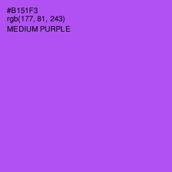 #B151F3 - Medium Purple Color Image