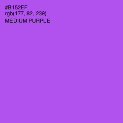 #B152EF - Medium Purple Color Image