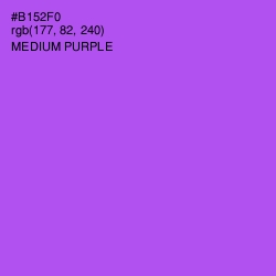 #B152F0 - Medium Purple Color Image