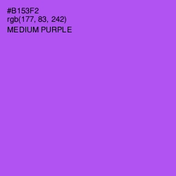 #B153F2 - Medium Purple Color Image