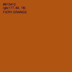 #B15412 - Fiery Orange Color Image