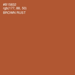 #B15832 - Brown Rust Color Image