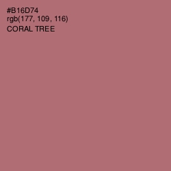 #B16D74 - Coral Tree Color Image