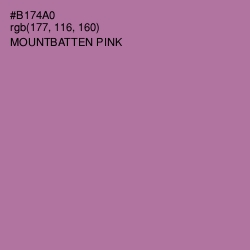 #B174A0 - Mountbatten Pink Color Image