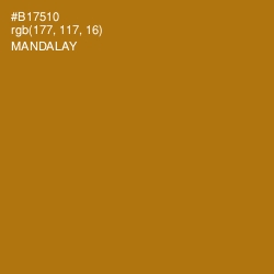 #B17510 - Mandalay Color Image