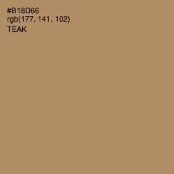 #B18D66 - Teak Color Image