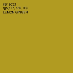 #B19C21 - Lemon Ginger Color Image