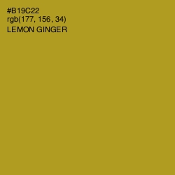 #B19C22 - Lemon Ginger Color Image