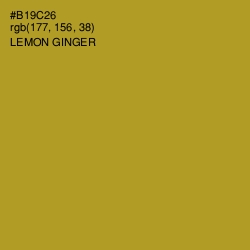 #B19C26 - Lemon Ginger Color Image