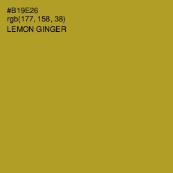 #B19E26 - Lemon Ginger Color Image
