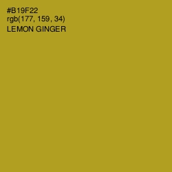 #B19F22 - Lemon Ginger Color Image