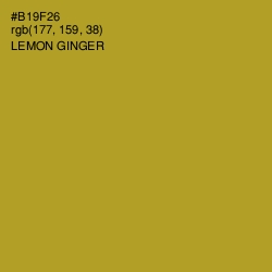 #B19F26 - Lemon Ginger Color Image