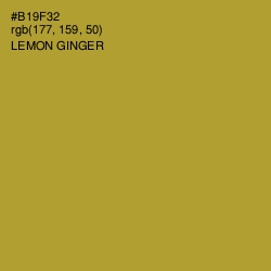 #B19F32 - Lemon Ginger Color Image