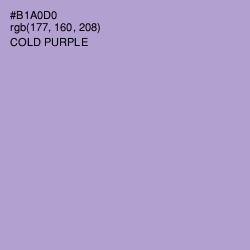 #B1A0D0 - Cold Purple Color Image