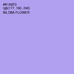 #B1A0F0 - Biloba Flower Color Image