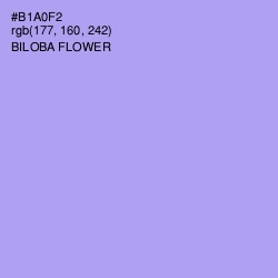 #B1A0F2 - Biloba Flower Color Image