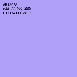 #B1A0FA - Biloba Flower Color Image