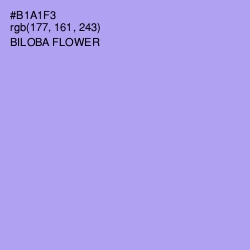 #B1A1F3 - Biloba Flower Color Image