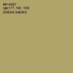 #B1A267 - Green Smoke Color Image