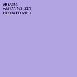 #B1A2E3 - Biloba Flower Color Image