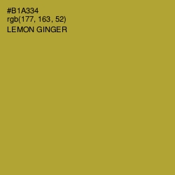 #B1A334 - Lemon Ginger Color Image