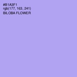 #B1A3F1 - Biloba Flower Color Image