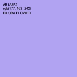 #B1A3F2 - Biloba Flower Color Image