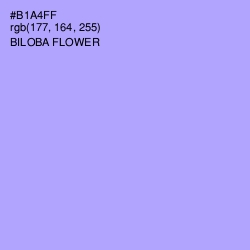 #B1A4FF - Biloba Flower Color Image