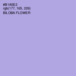 #B1A5E2 - Biloba Flower Color Image