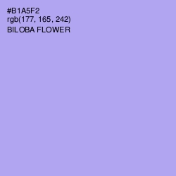 #B1A5F2 - Biloba Flower Color Image