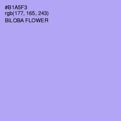 #B1A5F3 - Biloba Flower Color Image