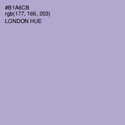 #B1A6CB - London Hue Color Image