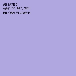 #B1A7E0 - Biloba Flower Color Image