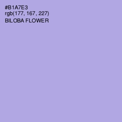 #B1A7E3 - Biloba Flower Color Image