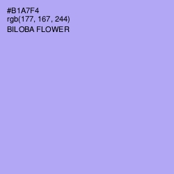 #B1A7F4 - Biloba Flower Color Image