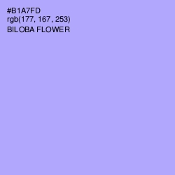 #B1A7FD - Biloba Flower Color Image