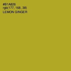 #B1A826 - Lemon Ginger Color Image