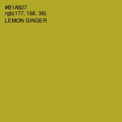 #B1A827 - Lemon Ginger Color Image