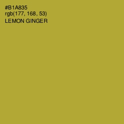 #B1A835 - Lemon Ginger Color Image