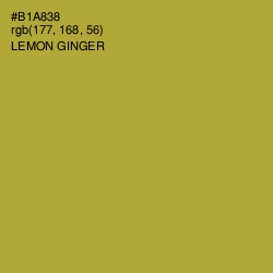 #B1A838 - Lemon Ginger Color Image