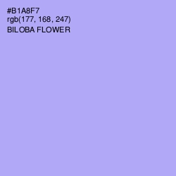 #B1A8F7 - Biloba Flower Color Image