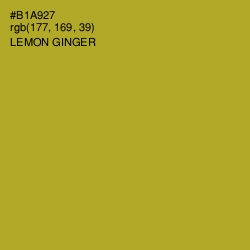 #B1A927 - Lemon Ginger Color Image