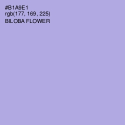 #B1A9E1 - Biloba Flower Color Image