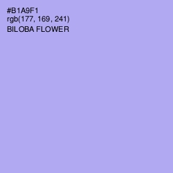 #B1A9F1 - Biloba Flower Color Image