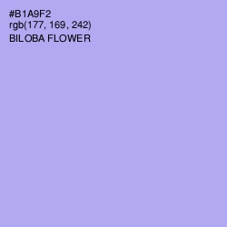 #B1A9F2 - Biloba Flower Color Image