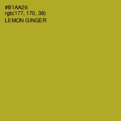 #B1AA26 - Lemon Ginger Color Image