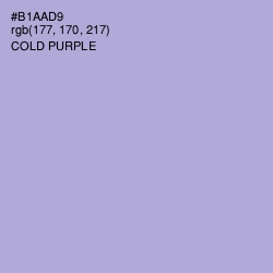 #B1AAD9 - Cold Purple Color Image