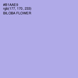 #B1AAE9 - Biloba Flower Color Image