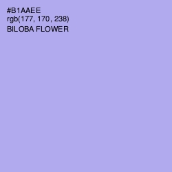 #B1AAEE - Biloba Flower Color Image