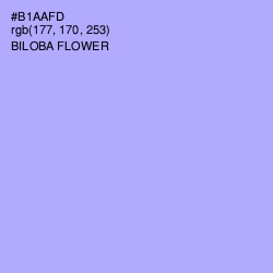 #B1AAFD - Biloba Flower Color Image